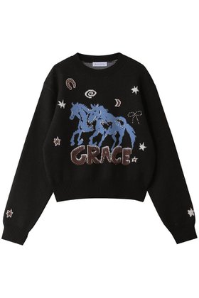 【メゾンスペシャル/MAISON SPECIAL】 Horse Knit/ホースニット人気、トレンドファッション・服の通販 founy(ファニー) ファッション Fashion レディースファッション Fashion for Women トップス・カットソー Cut & Sew Tops ニット Knit Tops & Sweaters カジュアルプルオーバー・ニットトップス Pullovers & Knit Tops / Casual Pullovers グラフィック Graphic, Graphic Design ジャカード／ジャガード Jacquard, Woven Pattern バランス Balance, Style Balance ボトム Bottoms, Lower Wear |ID:prp329100004881496