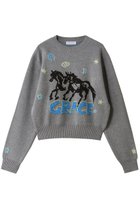 【メゾンスペシャル/MAISON SPECIAL】のHorse Knit/ホースニット 人気、トレンドファッション・服の通販 founy(ファニー) ファッション Fashion レディースファッション Fashion for Women トップス・カットソー Cut & Sew Tops ニット Knit Tops & Sweaters カジュアルプルオーバー・ニットトップス Pullovers & Knit Tops / Casual Pullovers グラフィック Graphic, Graphic Design ジャカード/ジャガード Jacquard, Woven Pattern バランス Balance, Style Balance ボトム Bottoms, Lower Wear thumbnail GRY(グレー)|ID: prp329100004881496 ipo3291000000036435460