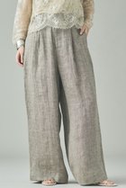 【カレンソロジー/Curensology】の〈C.S.G〉ダブルリネンパンツ ベージュ|ID: prp329100004881578 ipo3291000000036436207