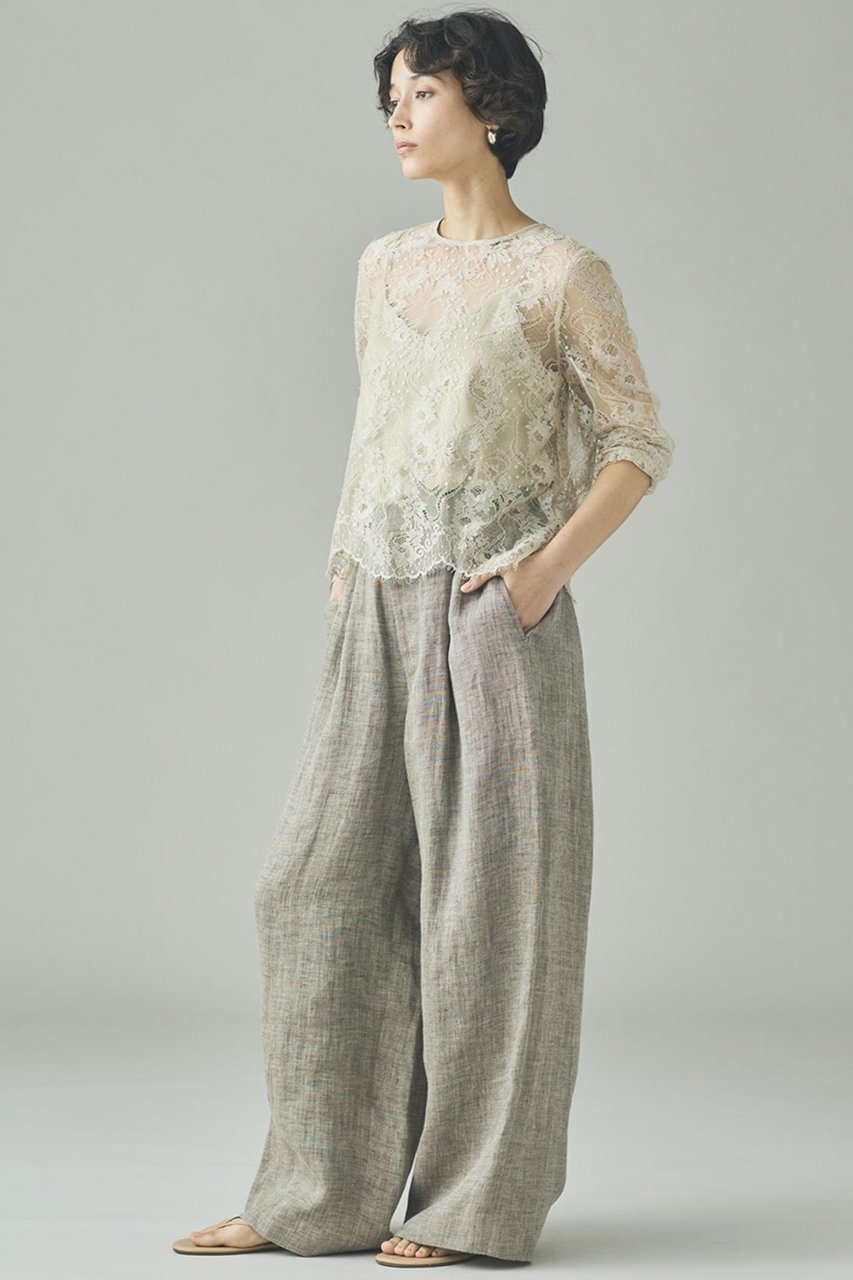 【カレンソロジー/Curensology】の〈C.S.G〉ダブルリネンパンツ 人気、トレンドファッション・服の通販 founy(ファニー) 　ファッション　Fashion　レディースファッション　Fashion for Women　パンツ　Pants & Trousers　タンブラー　Tumbler, Travel Mug　リネン　Linen, Linen Fabric　リラックス　Relax, Relaxed Fit　ロング　Long, Long-Length　ワイド　Wide, Wide Fit　other-7|ID: prp329100004881578 ipo3291000000036436224