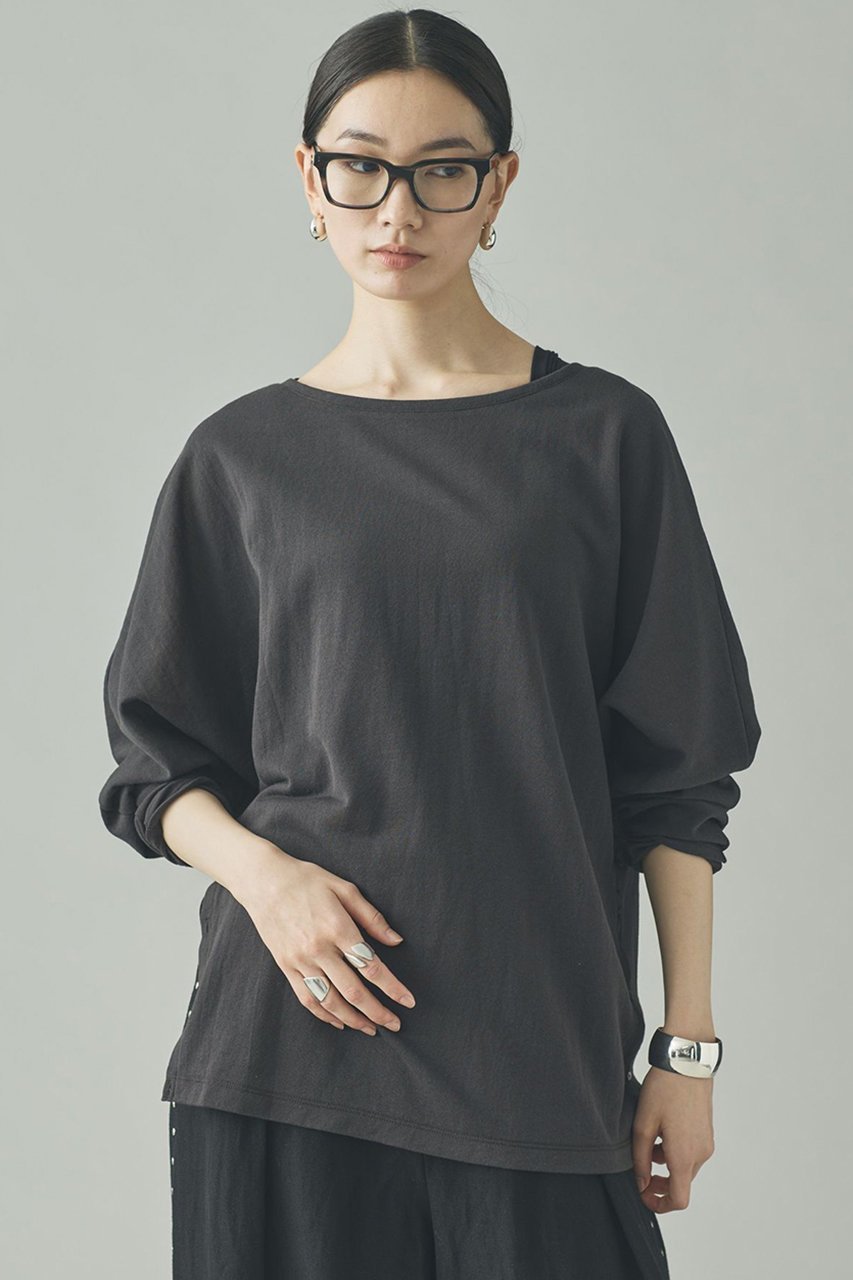 【カレンソロジー/Curensology】のシアードルマンプルオーバー 人気、トレンドファッション・服の通販 founy(ファニー) 　ファッション　Fashion　レディースファッション　Fashion for Women　トップス・カットソー　Cut & Sew Tops　シャツ・ブラウス・オフィスカジュアル　Elegant Blouses & Button-Ups　ロングTシャツ・Tシャツ　Longline T-Shirts & Tees　カジュアルプルオーバー・ニットトップス　Pullovers & Knit Tops / Casual Pullovers　カットソー・ベーシックTシャツ　Cut-and-Sewn Tops / Stretch Tees & Basics　アクセサリー　Fashion Accessories　シアー　Sheer, See-Through　スリット　Slit, Slit Detail　スリーブ　Sleeve, Long Sleeve / Short Sleeve　ロング　Long, Long-Length　夏　Summer　other-2|ID: prp329100004881580 ipo3291000000036436235