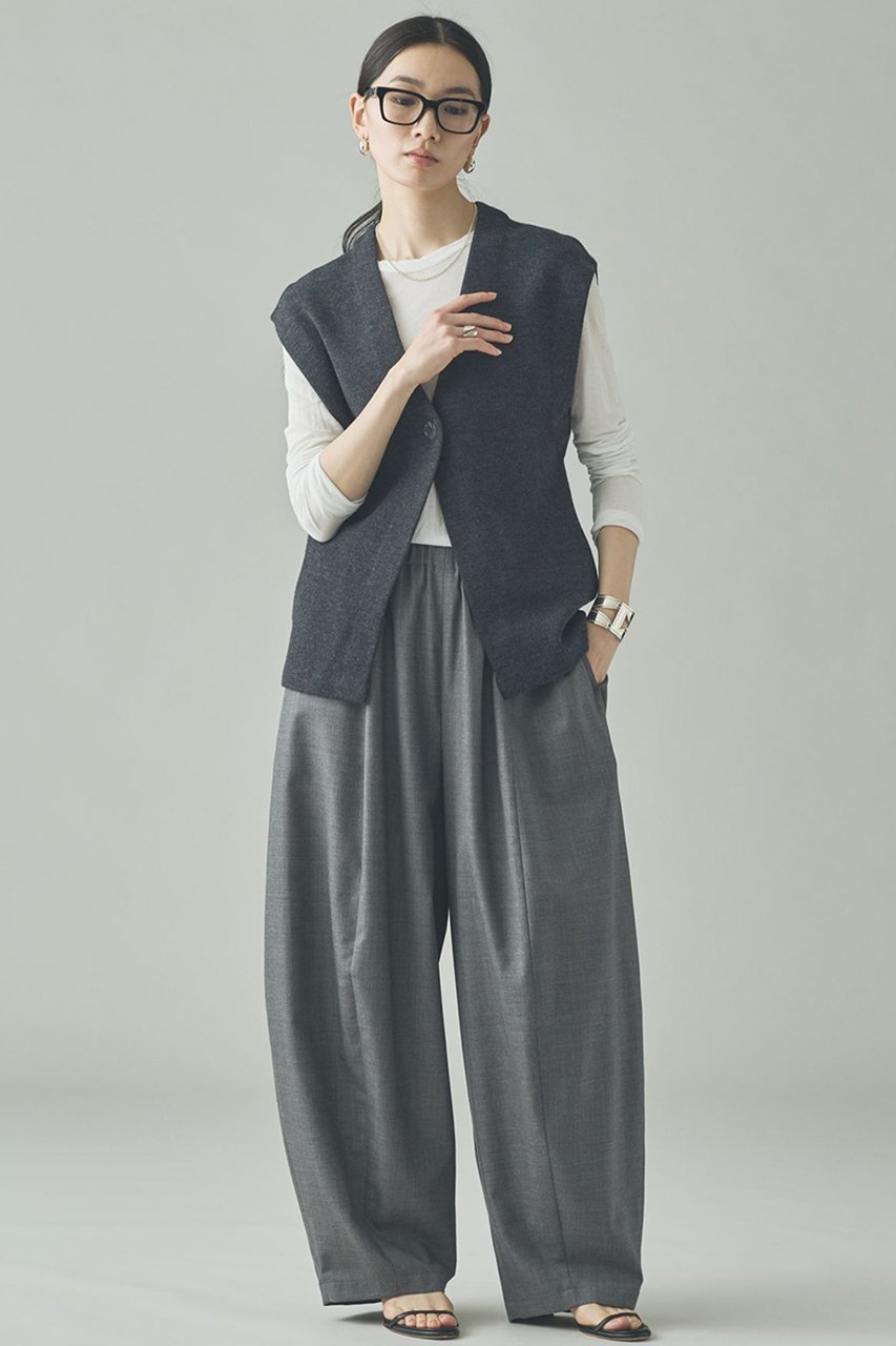 【カレンソロジー/Curensology】のマスキュリンニットベスト 人気、トレンドファッション・服の通販 founy(ファニー) 　ファッション　Fashion　レディースファッション　Fashion for Women　アウター　Coat / Outerwear Collection　レディースジャケット・軽アウター　Jackets　おすすめ　Recommended / Our Picks　ショルダー　Shoulder, Shoulder Strap　ジャケット　Jacket, Outerwear　ダブル　Double, Double-Breasted　デニム　Denim, Jeans Material　ベスト　Vest, Waistcoat　ロング　Long, Long-Length　other-5|ID: prp329100004881584 ipo3291000000036436269