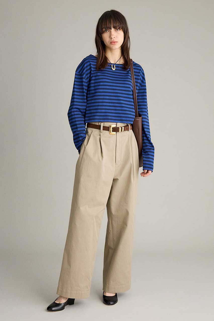 【ブリル/BRILL】のコットンチノタックパンツ 人気、トレンドファッション・服の通販 founy(ファニー) ファッション Fashion レディースファッション Fashion for Women パンツ Pants & Trousers ツイル Twist, Twisted Detail テーパード Tapered, Tapered Pants ルーズ Loose, Oversized ワッシャー Washer, Crinkled Finish other-7|ID: prp329100004881586 ipo3291000000036436296