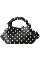 【ガニー/GANNI】のGanni Bou small バッグ ドットプリント 人気、トレンドファッション・服の通販 founy(ファニー) ファッション Fashion レディースファッション Fashion for Women バッグ Bags アクセサリー Fashion Accessories シルバー Silver, Metallic Silver シンプル Simple, Minimal デニム Denim, Jeans Material ドット Polka Dot, Dot Pattern プリント Print, Printed Pattern リュクス Luxury, Elegant, High-End, Chic thumbnail ブラック|ID: prp329100004881598 ipo3291000000036436382