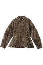 【ガニー/GANNI】のCrinkled Taffeta ペプラムシャツ 人気、トレンドファッション・服の通販 founy(ファニー) ファッション Fashion レディースファッション Fashion for Women トップス・カットソー Cut & Sew Tops シャツ・ブラウス・オフィスカジュアル Elegant Blouses & Button-Ups クラシック Classic, Timeless Style コンパクト Compact, Small Size スラックス Slacks, Dress Pants スリーブ Sleeve, Long Sleeve / Short Sleeve ダウン Down, Puffer チェック Check, Plaid, Tartan デニム Denim, Jeans Material ペプラム Peplum, Flared Hem ロング Long, Long-Length thumbnail タバコブラウン|ID: prp329100004881604 ipo3291000000036436423
