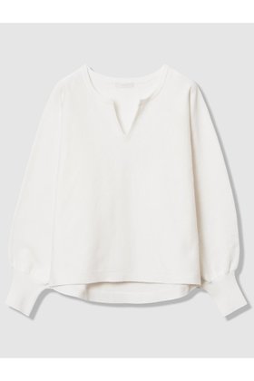 【アルアバイル/allureville】 コットンインレードルマンスリーブプルオーバー人気、トレンドファッション・服の通販 founy(ファニー) ファッション Fashion レディースファッション Fashion for Women トップス・カットソー Cut & Sew Tops ニット Knit Tops & Sweaters カジュアルプルオーバー・ニットトップス Pullovers & Knit Tops / Casual Pullovers シンプル Simple, Minimal ニットソー Knit-Sewn, Cut & Sew Knit |ID:prp329100004881654