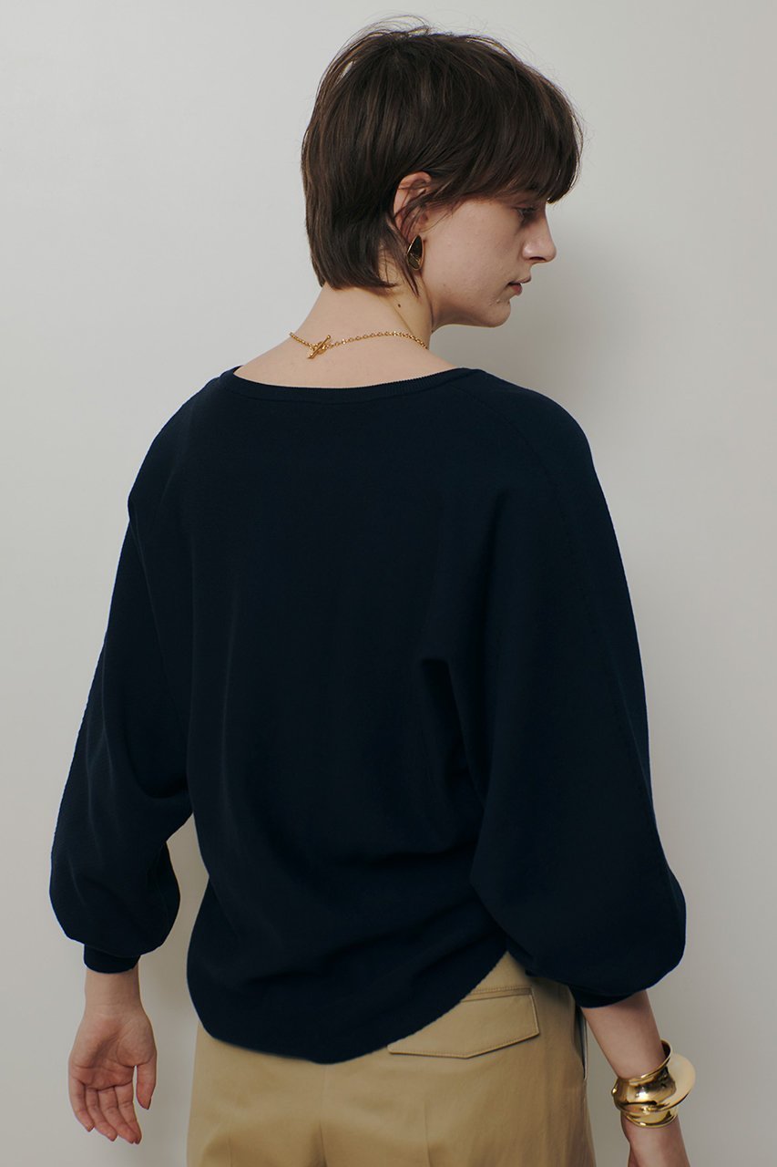 【アルアバイル/allureville】のコットンインレードルマンスリーブプルオーバー 大人の最旬トレンドファッション＆コーディネート founy(ファウニー) 　ファッション　Fashion　レディースファッション　Fashion for Women　トップス・カットソー　Cut & Sew Tops　ニット　Knit Tops & Sweaters　カジュアルプルオーバー・ニットトップス　Pullovers & Knit Tops / Casual Pullovers　シンプル　Simple, Minimal　ニットソー　Knit-Sewn, Cut & Sew Knit　other-6|ID: prp329100004881654 ipo3291000000036836954