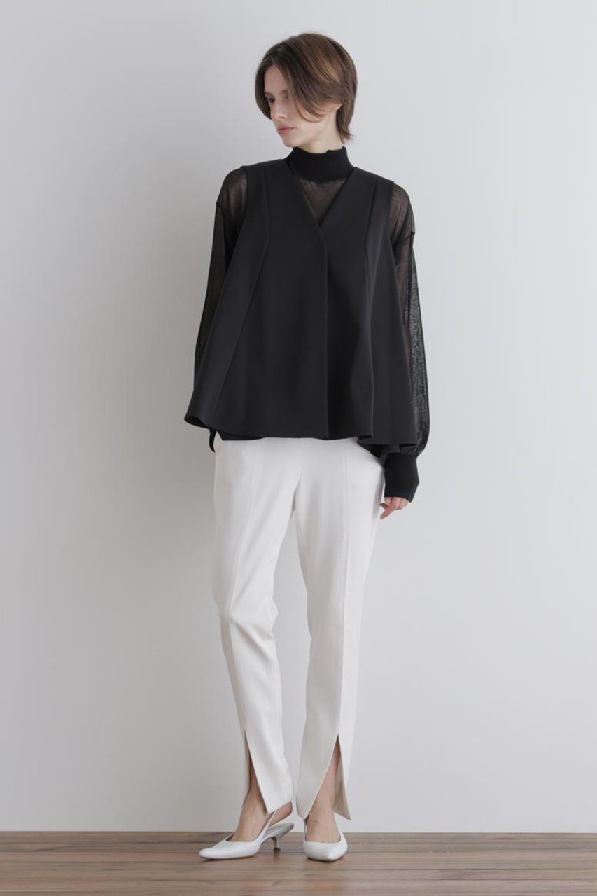 【ル フィル/LE PHIL】のハイストレッチダンボールジレ 人気、トレンドファッション・服の通販 founy(ファニー) 　ファッション　Fashion　レディースファッション　Fashion for Women　アウター　Coat / Outerwear Collection　レディースジャケット・軽アウター　Jackets　ジャケット　Jacket, Outerwear　ストレッチ　Stretch, Stretchy Fabric　スポーティ　Sporty, Casual Athletic　フレア　Flare, Flared　エレガント 上品　Elegant　other-3|ID: prp329100004881667 ipo3291000000036436928