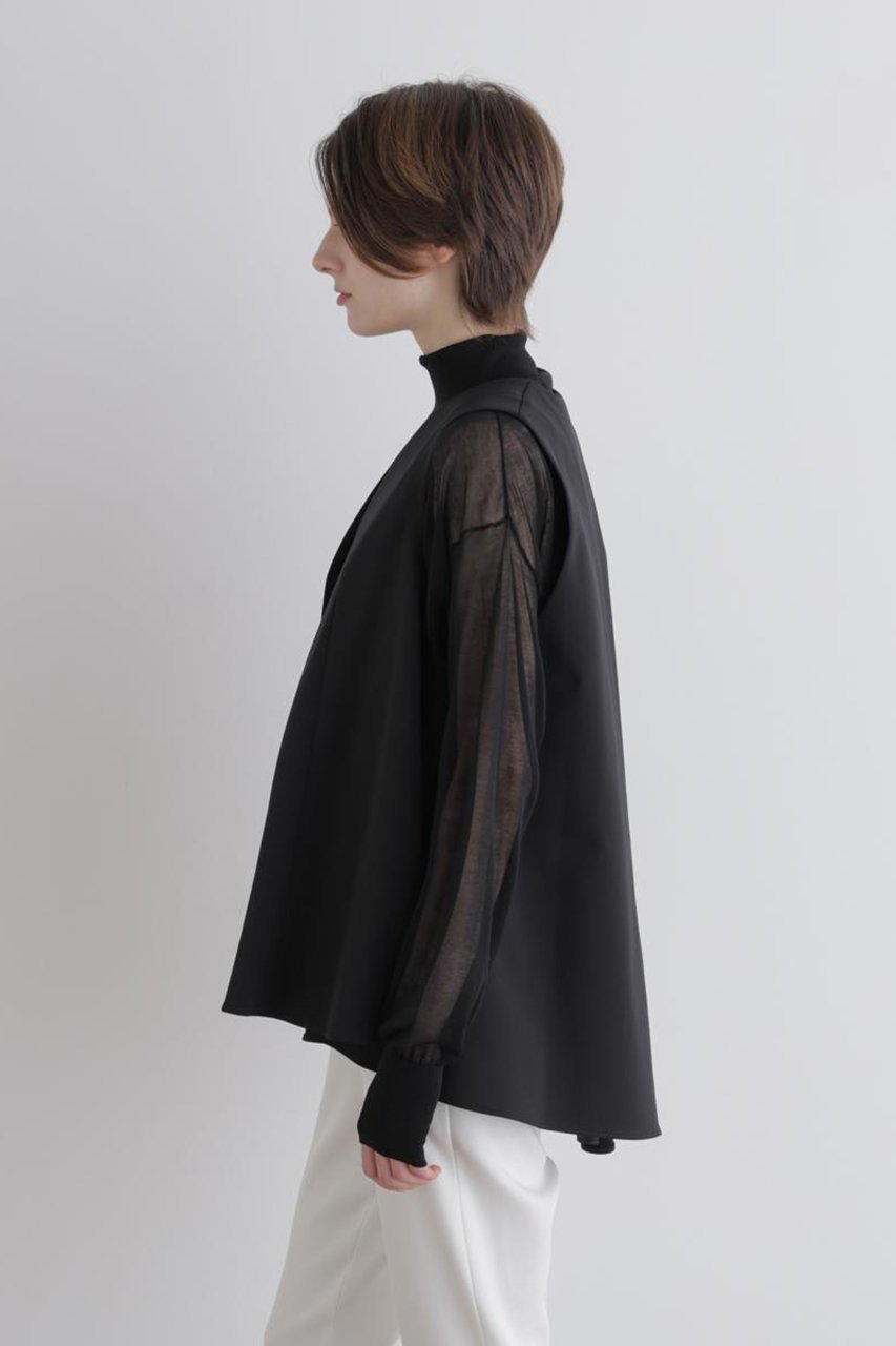 【ル フィル/LE PHIL】のハイストレッチダンボールジレ 人気、トレンドファッション・服の通販 founy(ファニー) 　ファッション　Fashion　レディースファッション　Fashion for Women　アウター　Coat / Outerwear Collection　レディースジャケット・軽アウター　Jackets　ジャケット　Jacket, Outerwear　ストレッチ　Stretch, Stretchy Fabric　スポーティ　Sporty, Casual Athletic　フレア　Flare, Flared　エレガント 上品　Elegant　other-5|ID: prp329100004881667 ipo3291000000036436933