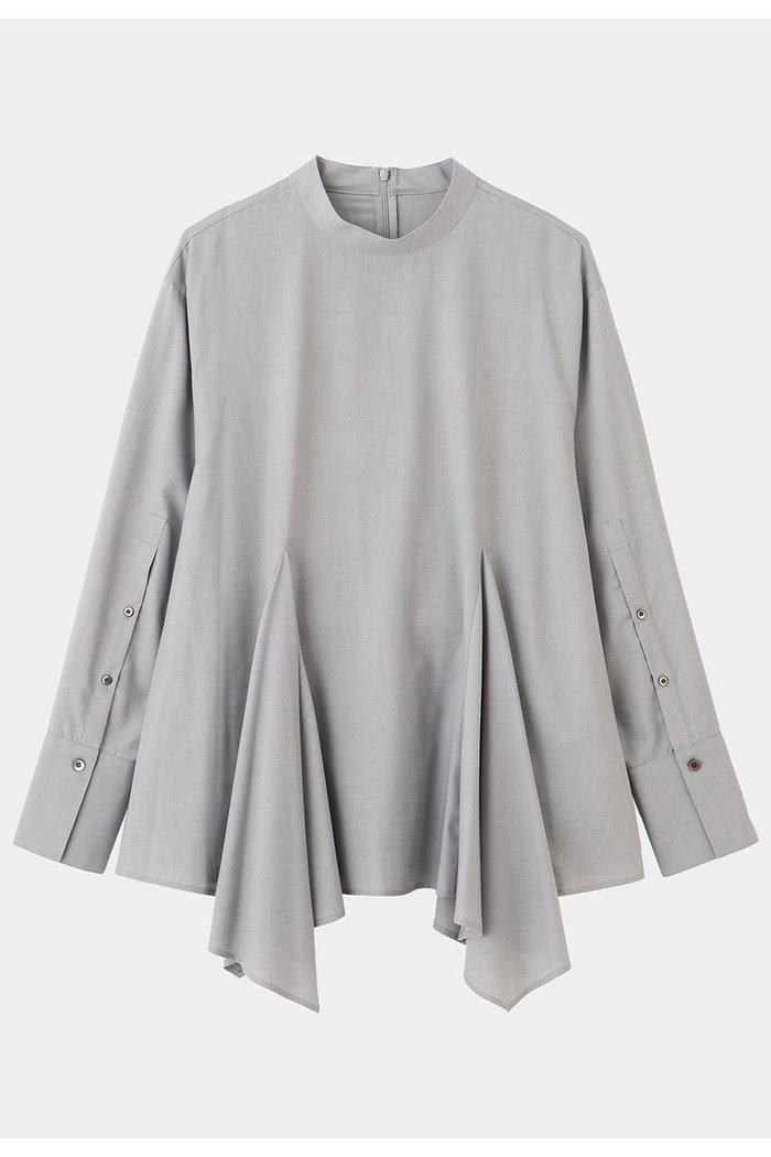 【ル フィル/LE PHIL】のスクエアヘムブラウス インテリア・キッズ・メンズ・レディースファッション・服の通販 founy(ファニー) https://founy.com/ ファッション Fashion レディースファッション Fashion for Women トップス・カットソー Cut & Sew Tops シャツ・ブラウス・オフィスカジュアル Elegant Blouses & Button-Ups とろみ Fluid, Flowy Fabric シンプル Simple, Minimal スクエア Square, Square Shape スタンダード Standard, Basic スリーブ Sleeve, Long Sleeve / Short Sleeve ツイル Twist, Twisted Detail バランス Balance, Style Balance フォルム Silhouette, Form ロング Long, Long-Length |ID: prp329100004881671 ipo3291000000036436941