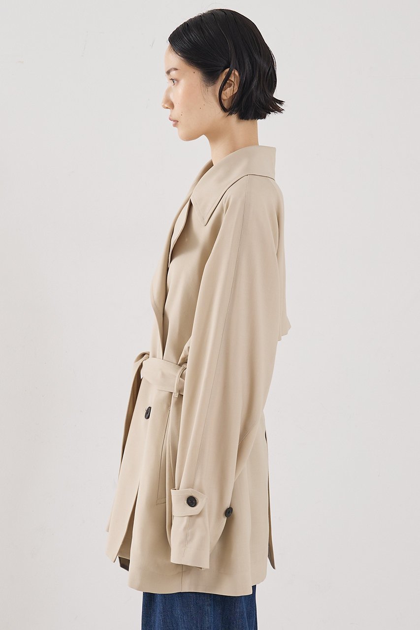 【ザ ストア バイ シー/THE STORE by C】の【COCUCA】ショートトレンチコート 大人の最旬トレンドファッション＆コーディネート founy(ファウニー) 　ファッション　Fashion　レディースファッション　Fashion for Women　アウター　Coat / Outerwear Collection　コート・ロングコート・ピーコート　Long Coats, Peacoats & More　トレンチコート / 春秋の定番アウター　Trench Coats　ショート　Short, Short Length　シンプル　Simple, Minimal　スタンド　Stand Collar, Upright Stand　スーツ　Suit, Formalwear　ツイル　Twist, Twisted Detail　別注　Limited Edition, Custom Order　防寒　Cold Protection, Winter-Ready　other-5|ID: prp329100004881686 ipo3291000000036837155