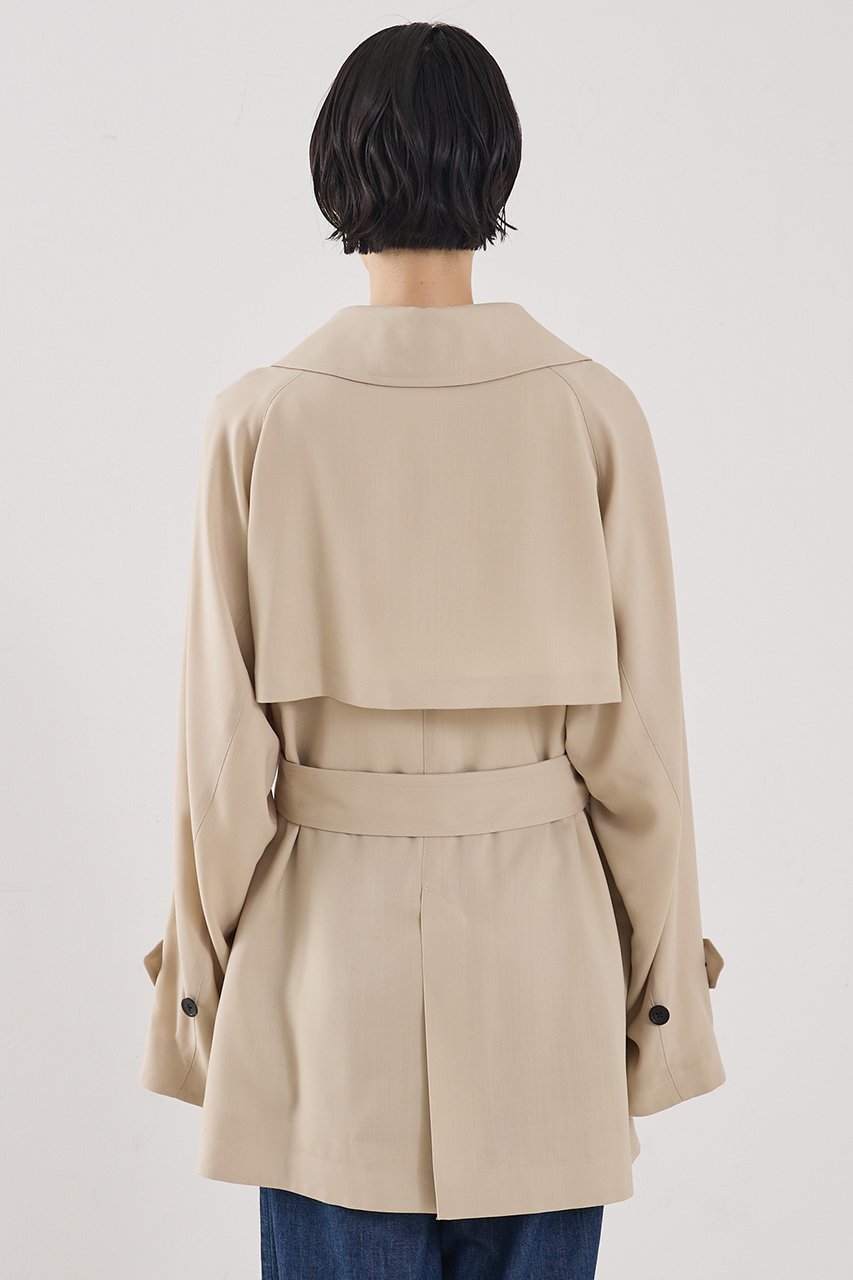 【ザ ストア バイ シー/THE STORE by C】の【COCUCA】ショートトレンチコート 大人の最旬トレンドファッション＆コーディネート founy(ファウニー) 　ファッション　Fashion　レディースファッション　Fashion for Women　アウター　Coat / Outerwear Collection　コート・ロングコート・ピーコート　Long Coats, Peacoats & More　トレンチコート / 春秋の定番アウター　Trench Coats　ショート　Short, Short Length　シンプル　Simple, Minimal　スタンド　Stand Collar, Upright Stand　スーツ　Suit, Formalwear　ツイル　Twist, Twisted Detail　別注　Limited Edition, Custom Order　防寒　Cold Protection, Winter-Ready　other-6|ID: prp329100004881686 ipo3291000000036837157