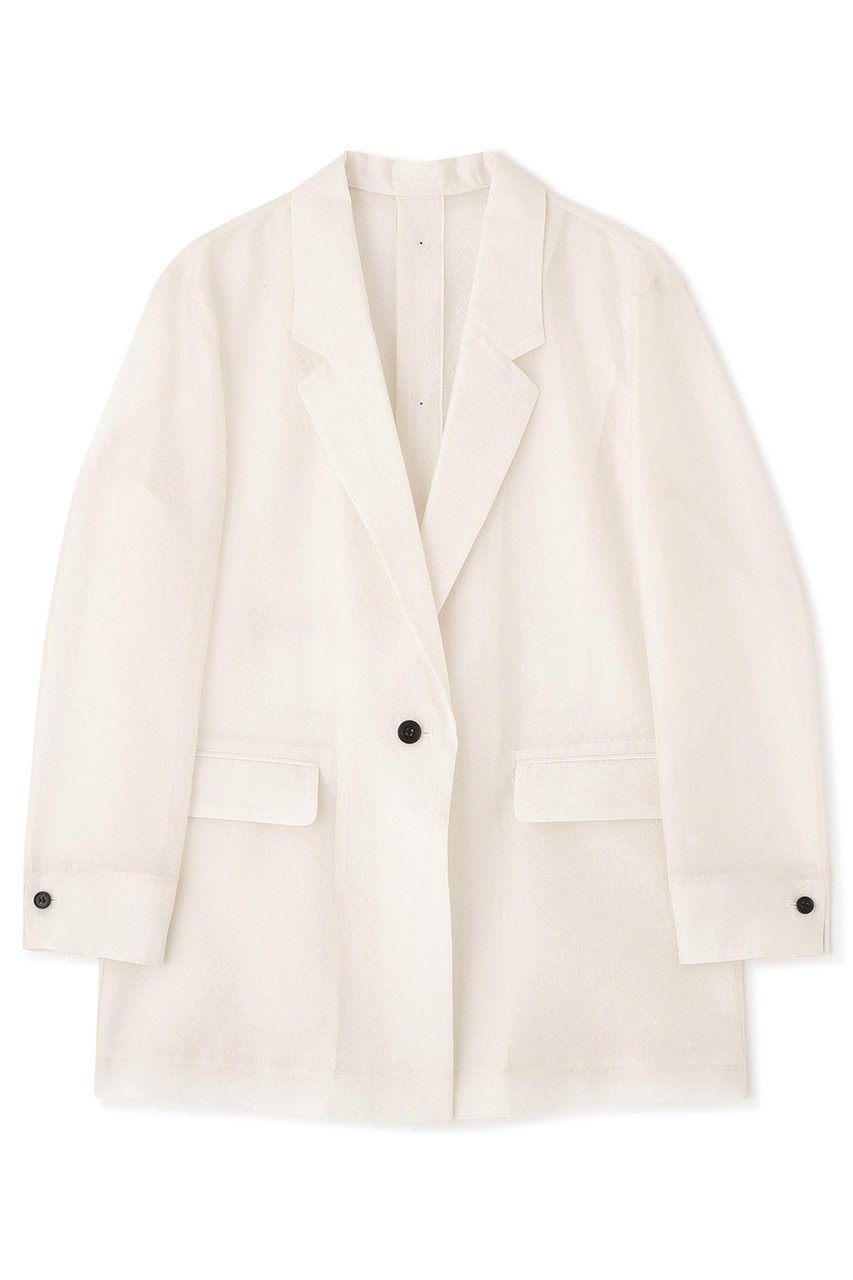 【アドーア/ADORE】のシルキーオーガンザジャケット インテリア・キッズ・メンズ・レディースファッション・服の通販 founy(ファニー) 　ファッション　Fashion　レディースファッション　Fashion for Women　アウター　Coat / Outerwear Collection　レディースジャケット・軽アウター　Jackets　オーガンジー　Organza Fabric　ジャケット　Jacket, Outerwear　テーラード　Tailored, Tailored Fit　ルーズ　Loose, Oversized　ホワイト|ID: prp329100004881731 ipo3291000000036437407