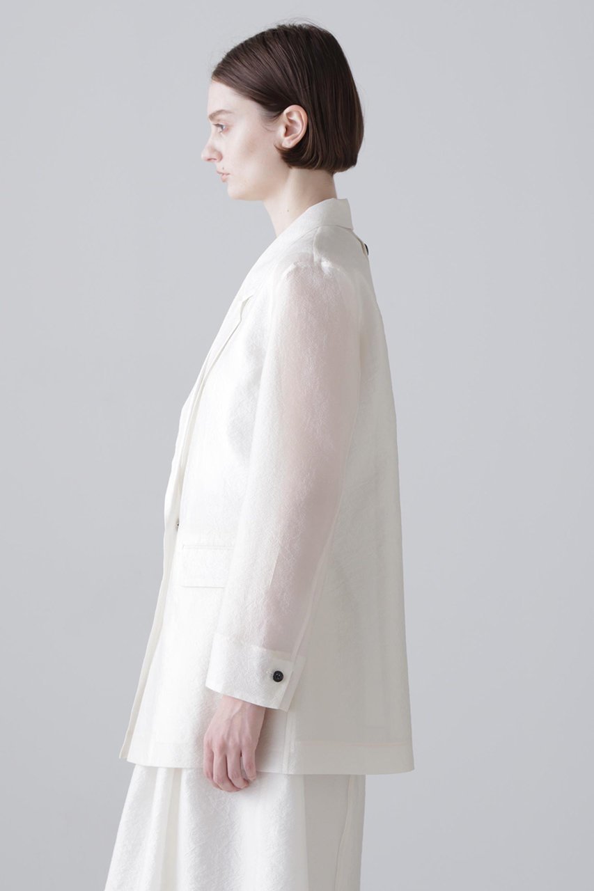 【アドーア/ADORE】のシルキーオーガンザジャケット 人気、トレンドファッション・服の通販 founy(ファニー) 　ファッション　Fashion　レディースファッション　Fashion for Women　アウター　Coat / Outerwear Collection　レディースジャケット・軽アウター　Jackets　オーガンジー　Organza Fabric　ジャケット　Jacket, Outerwear　テーラード　Tailored, Tailored Fit　ルーズ　Loose, Oversized　other-4|ID: prp329100004881731 ipo3291000000036437413