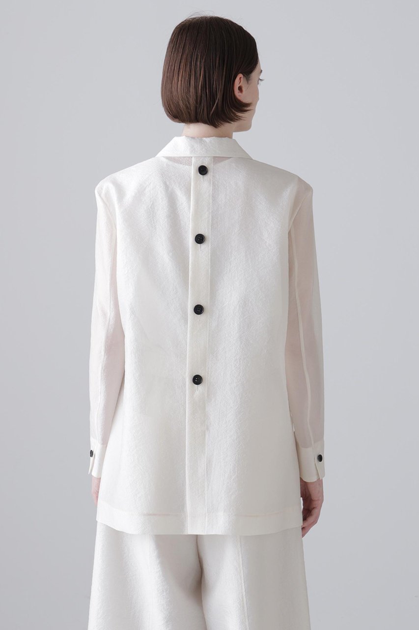 【アドーア/ADORE】のシルキーオーガンザジャケット 人気、トレンドファッション・服の通販 founy(ファニー) 　ファッション　Fashion　レディースファッション　Fashion for Women　アウター　Coat / Outerwear Collection　レディースジャケット・軽アウター　Jackets　オーガンジー　Organza Fabric　ジャケット　Jacket, Outerwear　テーラード　Tailored, Tailored Fit　ルーズ　Loose, Oversized　other-5|ID: prp329100004881731 ipo3291000000036437415