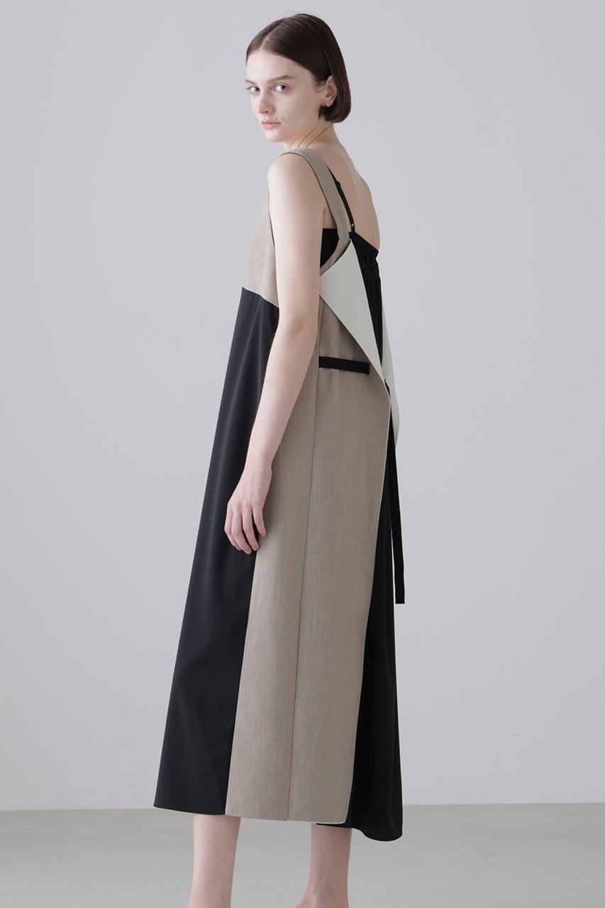 【アドーア/ADORE】のデュアルクロスワンピース 人気、トレンドファッション・服の通販 founy(ファニー) 　ファッション　Fashion　レディースファッション　Fashion for Women　ワンピース　Dresses　チュニック　Tunic Tops & Dresses　チュニック　Tunic, Long Top　ドッキング　Docking, Mixed Material　フロント　Front, Front Design　ロング　Long, Long-Length　再入荷　Restock / Back in Stock　other-4|ID: prp329100004881738 ipo3291000000036437494