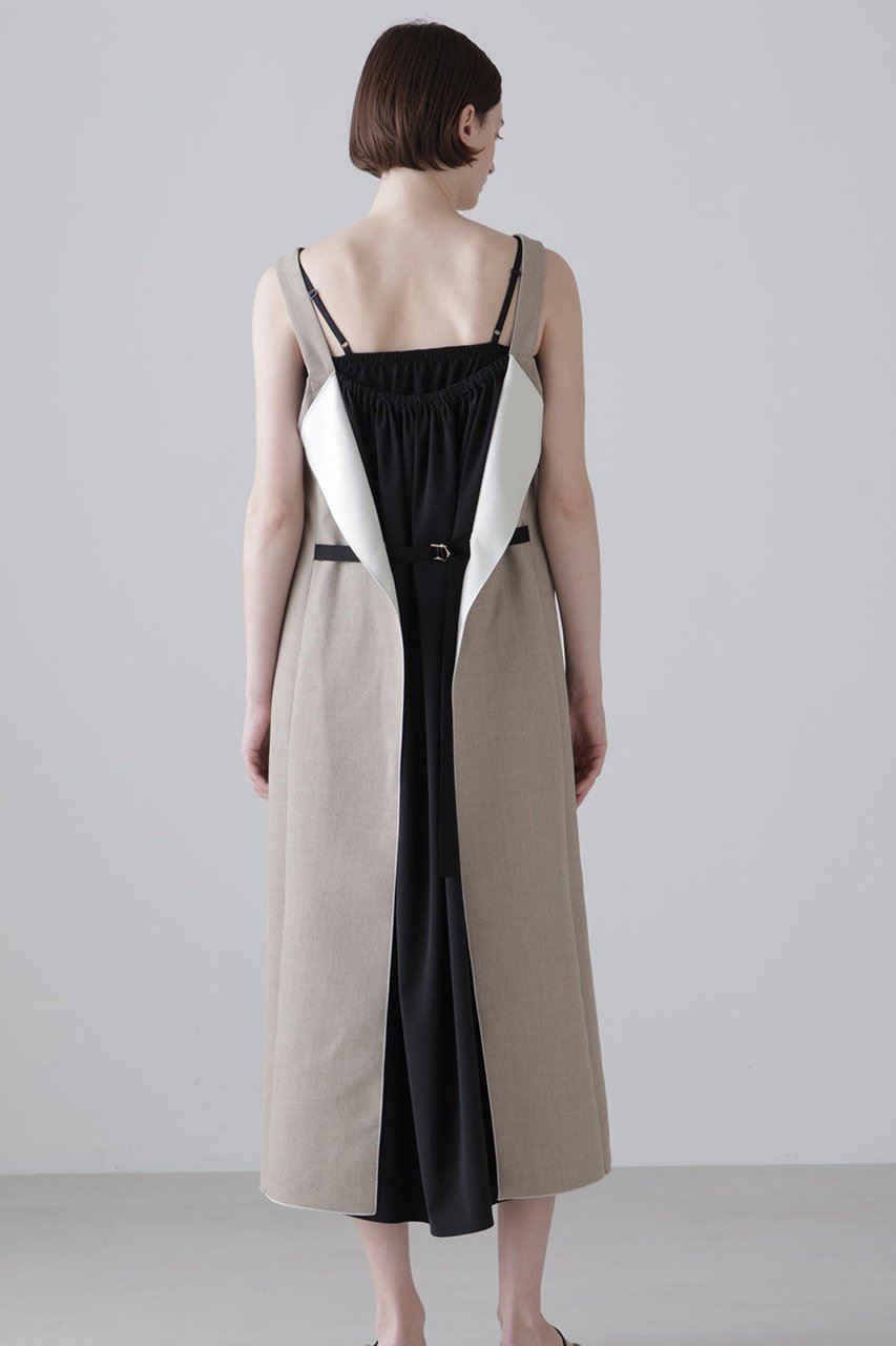 【アドーア/ADORE】のデュアルクロスワンピース 人気、トレンドファッション・服の通販 founy(ファニー) 　ファッション　Fashion　レディースファッション　Fashion for Women　ワンピース　Dresses　チュニック　Tunic Tops & Dresses　チュニック　Tunic, Long Top　ドッキング　Docking, Mixed Material　フロント　Front, Front Design　ロング　Long, Long-Length　再入荷　Restock / Back in Stock　other-5|ID: prp329100004881738 ipo3291000000036437496