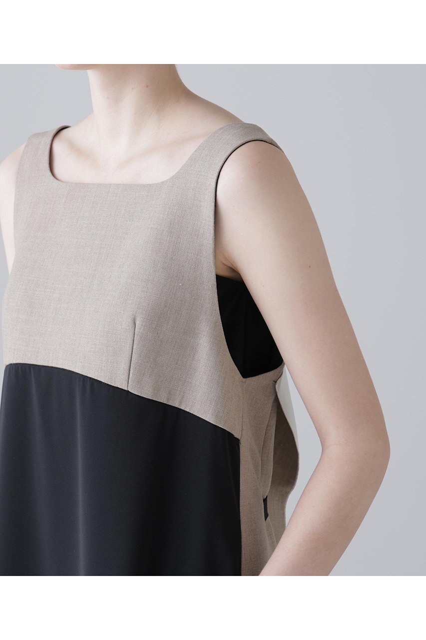 【アドーア/ADORE】のデュアルクロスワンピース 人気、トレンドファッション・服の通販 founy(ファニー) 　ファッション　Fashion　レディースファッション　Fashion for Women　ワンピース　Dresses　チュニック　Tunic Tops & Dresses　チュニック　Tunic, Long Top　ドッキング　Docking, Mixed Material　フロント　Front, Front Design　ロング　Long, Long-Length　再入荷　Restock / Back in Stock　other-7|ID: prp329100004881738 ipo3291000000036437500
