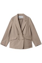 【ティッカ/TICCA】のコットンシルクラミーダブルジャケット 人気、トレンドファッション・服の通販 founy(ファニー) ファッション Fashion レディースファッション Fashion for Women アウター Coat / Outerwear Collection レディースジャケット・軽アウター Jackets シルク Silk, 100% Silk ジャケット Jacket, Outerwear ダブル Double, Double-Breasted フォーマル Formal, Dressy エレガント 上品 Elegant thumbnail ベージュ|ID: prp329100004881744 ipo3291000000036437535