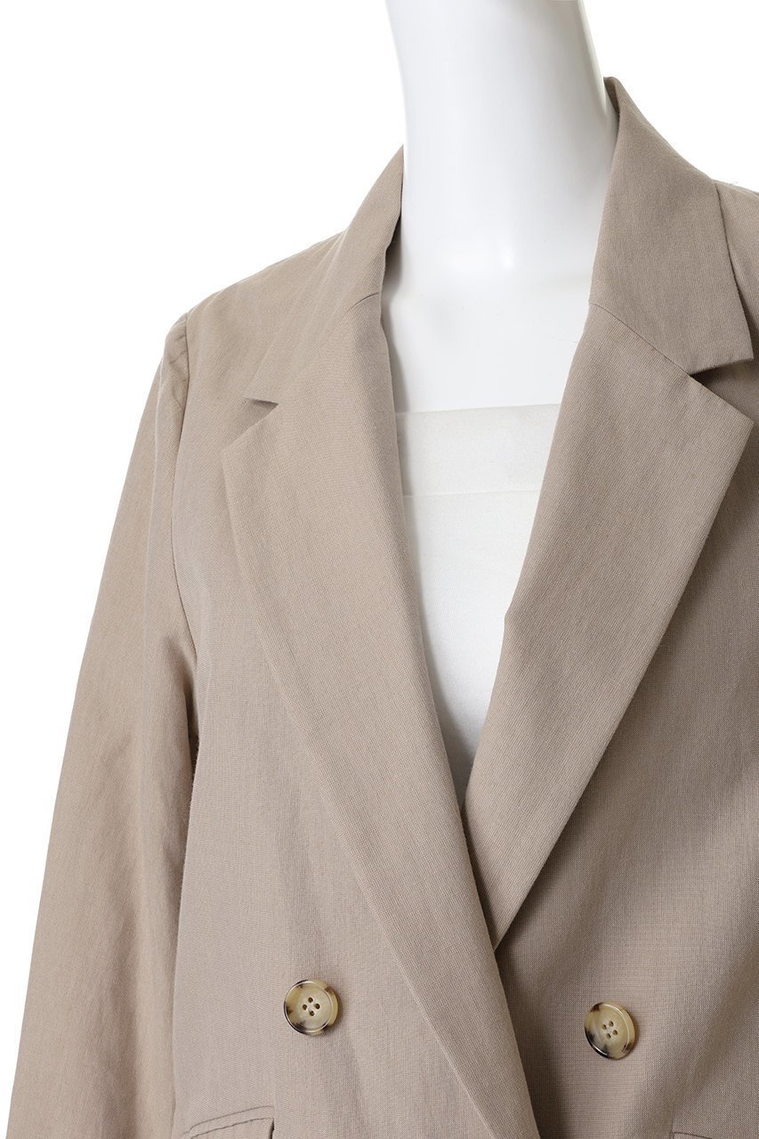 【ティッカ/TICCA】のコットンシルクラミーダブルジャケット 人気、トレンドファッション・服の通販 founy(ファニー) ファッション Fashion レディースファッション Fashion for Women アウター Coat / Outerwear Collection レディースジャケット・軽アウター Jackets シルク Silk, 100% Silk ジャケット Jacket, Outerwear ダブル Double, Double-Breasted フォーマル Formal, Dressy エレガント 上品 Elegant other-5|ID: prp329100004881744 ipo3291000000036437543