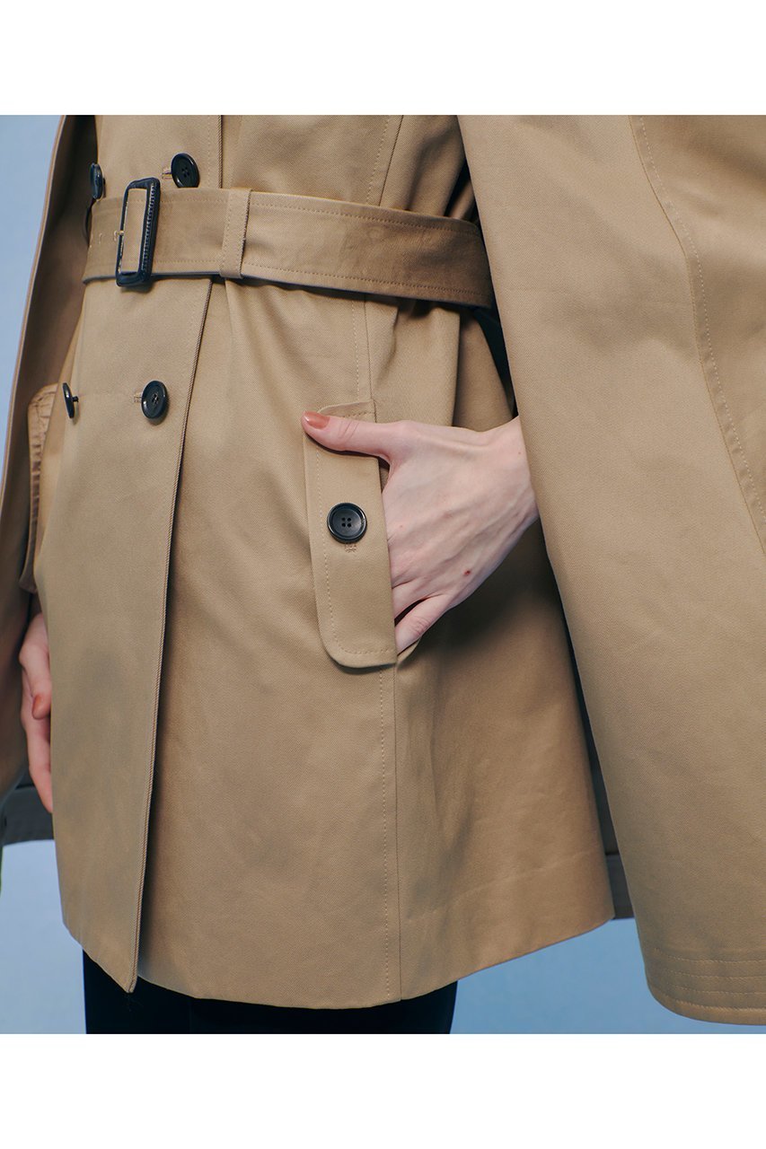 【アルアバイル/allureville】の【LOULOU WILLOUGHBY】トレンチケープコート 人気、トレンドファッション・服の通販 founy(ファニー) 　ファッション　Fashion　レディースファッション　Fashion for Women　アウター　Coat / Outerwear Collection　コート・ロングコート・ピーコート　Long Coats, Peacoats & More　おすすめ　Recommended / Our Picks　ショート　Short, Short Length　セットアップ　Set-Up, Coordinated Outfit　トレンチ　Trench, Trench Coat　ワーク　Workwear, Utility Style　人気　Popular, Best Seller　A/W・秋冬　Autumn/Winter　other-3|ID: prp329100004881779 ipo3291000000036437848