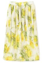 【アドーア/ADORE】のミスティングフラワープリントスカート 人気、トレンドファッション・服の通販 founy(ファニー) ファッション Fashion レディースファッション Fashion for Women スカート Skirts ロングスカート Long Skirts / Maxi & Midi Skirts イエロー Yellow エアリー Airy Texture シフォン Chiffon, Lightweight Fabric ティアード Tiered, Tiered Style フェミニン Feminine, Girly フラワー Flower, Floral フロント Front, Front Design プリント Print, Printed Pattern ロング Long, Long-Length thumbnail イエロー|ID: prp329100004881784 ipo3291000000036437890
