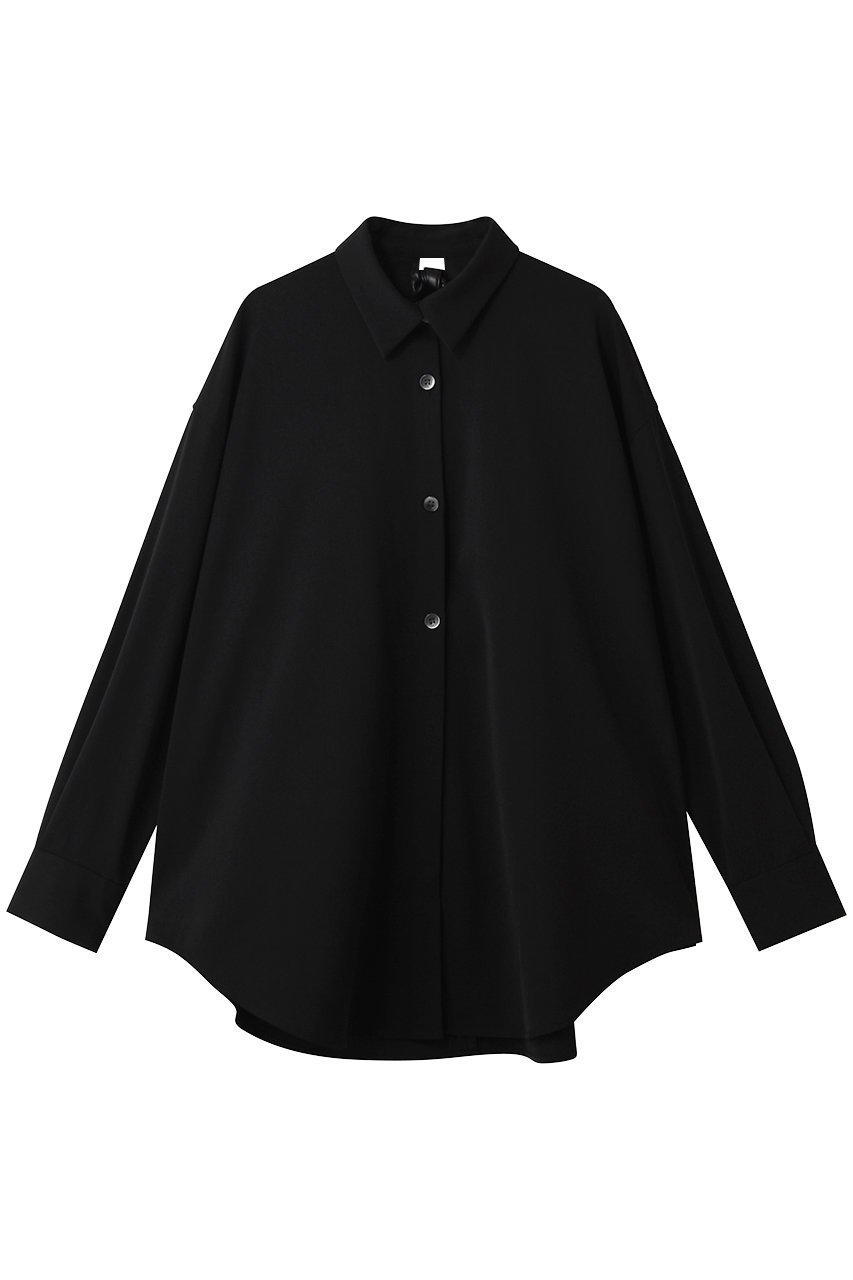 【リムアーク/RIM.ARK】のSynthetic leather tie SH/シャツ 人気、トレンドファッション・服の通販 founy(ファニー) 　ファッション　Fashion　レディースファッション　Fashion for Women　トップス・カットソー　Cut & Sew Tops　シャツ・ブラウス・オフィスカジュアル　Elegant Blouses & Button-Ups　おすすめ　Recommended / Our Picks　とろみ　Fluid, Flowy Fabric　インナー　Innerwear　シンプル　Simple, Minimal　ジャケット　Jacket, Outerwear　スリーブ　Sleeve, Long Sleeve / Short Sleeve　ドレープ　Drape, Draping Fabric　モダン　Modern, Contemporary　リラックス　Relax, Relaxed Fit　ロング　Long, Long-Length　 other-1|ID: prp329100004881797 ipo3291000000036438007