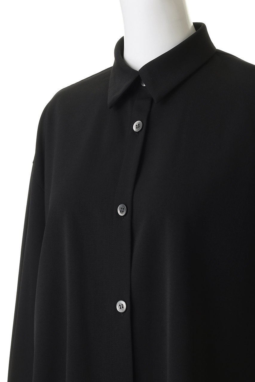 【リムアーク/RIM.ARK】のSynthetic leather tie SH/シャツ 人気、トレンドファッション・服の通販 founy(ファニー) 　ファッション　Fashion　レディースファッション　Fashion for Women　トップス・カットソー　Cut & Sew Tops　シャツ・ブラウス・オフィスカジュアル　Elegant Blouses & Button-Ups　おすすめ　Recommended / Our Picks　とろみ　Fluid, Flowy Fabric　インナー　Innerwear　シンプル　Simple, Minimal　ジャケット　Jacket, Outerwear　スリーブ　Sleeve, Long Sleeve / Short Sleeve　ドレープ　Drape, Draping Fabric　モダン　Modern, Contemporary　リラックス　Relax, Relaxed Fit　ロング　Long, Long-Length　other-5|ID: prp329100004881797 ipo3291000000036438020