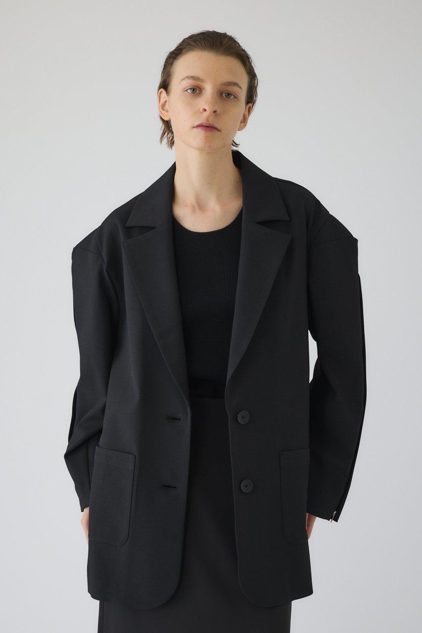 【リムアーク/RIM.ARK】のOpen sleeve tailored JK/ジャケット 人気、トレンドファッション・服の通販 founy(ファニー) 　ファッション　Fashion　レディースファッション　Fashion for Women　アウター　Coat / Outerwear Collection　レディースジャケット・軽アウター　Jackets　インナー　Innerwear　ウォッシャブル　Machine Washable　吸水　Absorbent, Quick-Dry　ジップ　Zip, Zipper　ジャケット　Jacket, Outerwear　スリット　Slit, Slit Detail　夏　Summer　ビジネス 仕事 通勤　Business / Work / Commuting　other-3|ID: prp329100004881806 ipo3291000000036438102