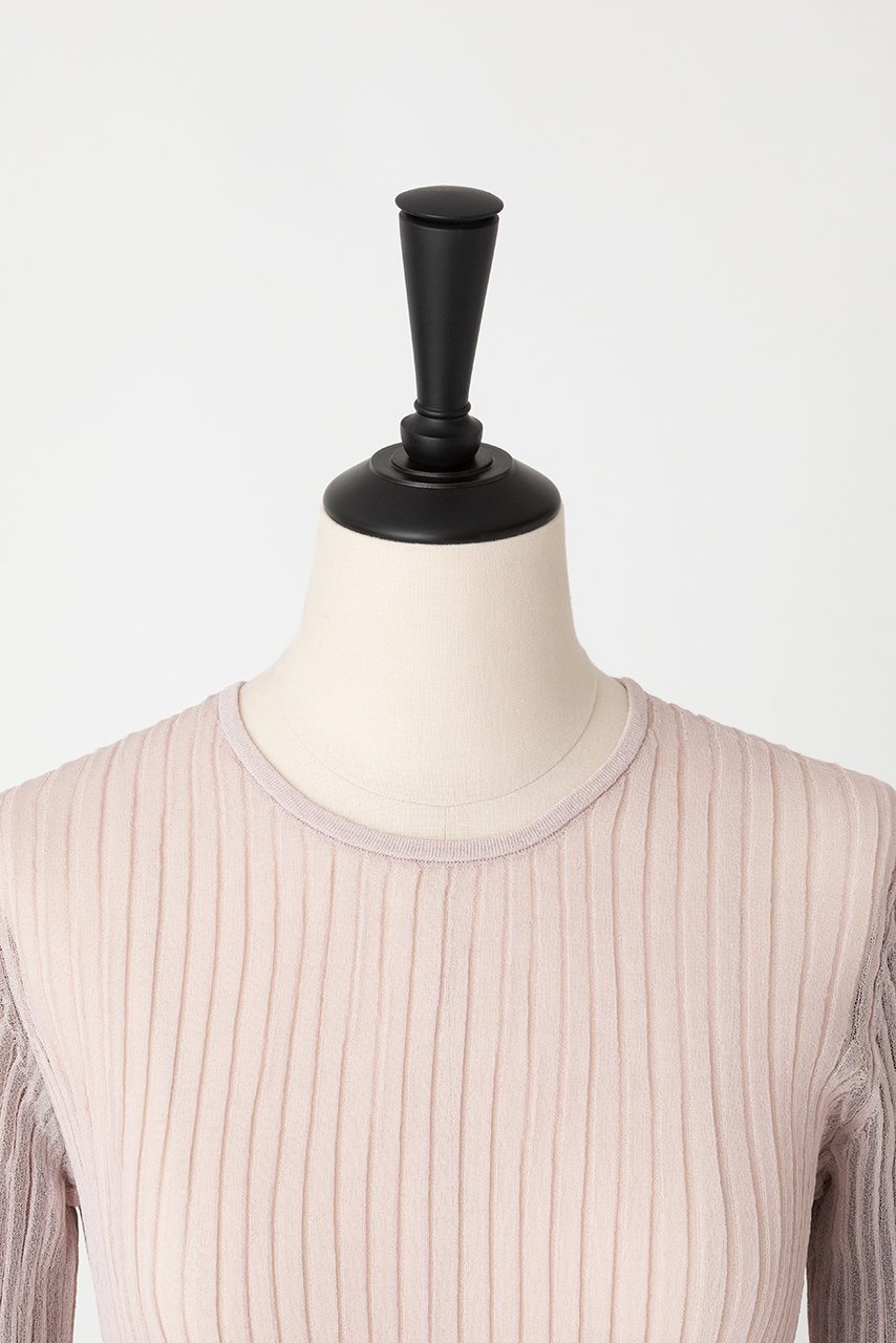 【オーヴィル/EAUVIRE】のシアーリブニット 人気、トレンドファッション・服の通販 founy(ファニー) ファッション Fashion レディースファッション Fashion for Women トップス・カットソー Cut & Sew Tops ニット Knit Tops & Sweaters カジュアルプルオーバー・ニットトップス Pullovers & Knit Tops / Casual Pullovers おすすめ Recommended / Our Picks キャミソール Camisole, Spaghetti Strap Top other-4|ID: prp329100004881846 ipo3291000000036438457