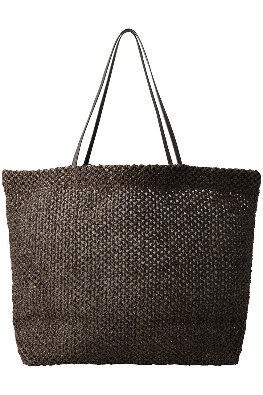 【ザ ロウ/THE ROW】のBARN TOTE RAFFIA インテリア・キッズ・メンズ・レディースファッション・服の通販 founy(ファニー) 　ファッション　Fashion　レディースファッション　Fashion for Women　バッグ　Bags　スリム　Slim, Slim Fit　ポーチ　Pouch, Small Case　ラフィア　Raffia, Natural Straw　エレガント 上品　Elegant　夏　Summer　春　Spring　S/S・春夏　SS, Spring/Summer, Warm Season　透かし　Cut-Out, Lacework　ダークブラウン|ID: prp329100004881865 ipo3291000000036438591