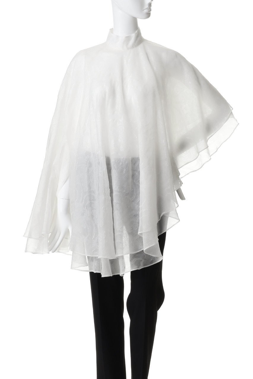 【カナコ サカイ/KANAKO SAKAI】のシアー ジャカード レイヤード ケープ 人気、トレンドファッション・服の通販 founy(ファニー) ファッション Fashion レディースファッション Fashion for Women トップス・カットソー Cut & Sew Tops シャツ・ブラウス・オフィスカジュアル Elegant Blouses & Button-Ups シアー Sheer, See-Through シンプル Simple, Minimal ジャカード/ジャガード Jacquard, Woven Pattern スリーブ Sleeve, Long Sleeve / Short Sleeve タンク Tank Top, Sleeveless Top ドレス Dress, One-Piece ロング Long, Long-Length other-2|ID: prp329100004881944 ipo3291000000036439289