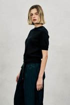 【オブリオ/AUBRIOT】のアイスファインコットンショートスリーブセーター ネイビー|ID: prp329100004881961 ipo3291000000036621143