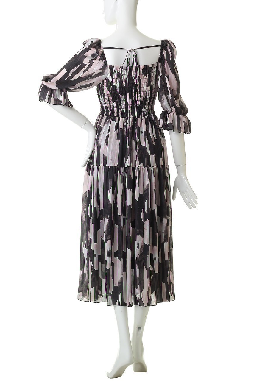 【コルコバード/CORCOVADO】のプリントシフォンパフスリーブドレス 人気、トレンドファッション・服の通販 founy(ファニー) ファッション Fashion レディースファッション Fashion for Women ワンピース Dresses フォーマル・パーティードレス・結婚式用ドレス Elegant & Casual Dresses チュニック Tunic Tops & Dresses エアリー Airy Texture シアー Sheer, See-Through シフォン Chiffon, Lightweight Fabric スクエア Square, Square Shape チュニック Tunic, Long Top フェミニン Feminine, Girly フレア Flare, Flared プリント Print, Printed Pattern 新作・新入荷 New Arrivals / New In other-4|ID: prp329100004881973 ipo3291000000036439515