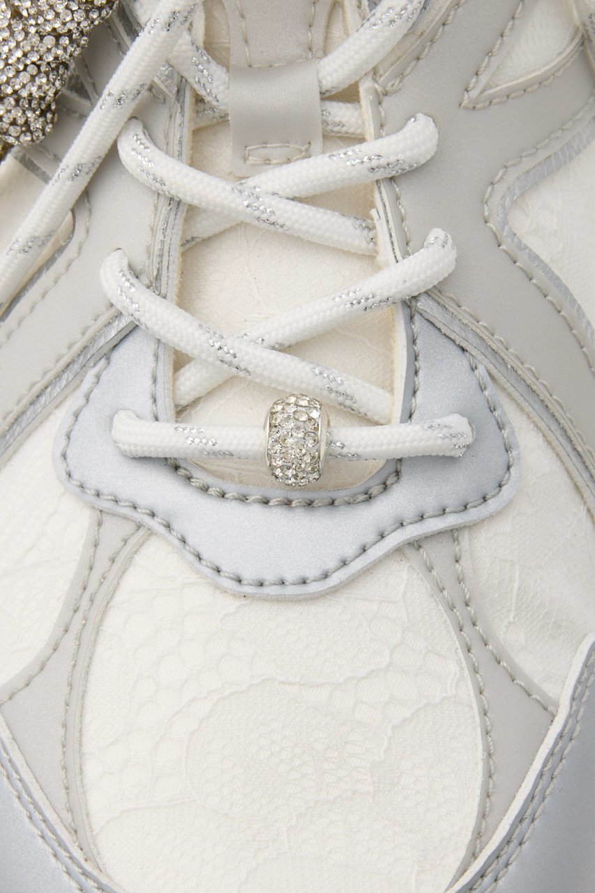 【スタッカート/STACCATO】のドルチェチャームレースコンビムスニーカー 人気、トレンドファッション・服の通販 founy(ファニー) 　ファッション　Fashion　レディースファッション　Fashion for Women　エレガント 上品　Elegant　コンビ　Combo, Combination Style　スニーカー　Sneakers, Trainers　スポーティ　Sporty, Casual Athletic　スリッポン　Slip-On, Loafer　チャーム　Charm, Pendant　ツイスト　Tweed, Tweed Fabric　モチーフ　Motif, Design Theme　リボン　Ribbon, Bow　レース　Lace, Lace Fabric　人気　Popular, Best Seller　定番　Standard, Basic Item　other-8|ID: prp329100004881990 ipo3291000000036439679