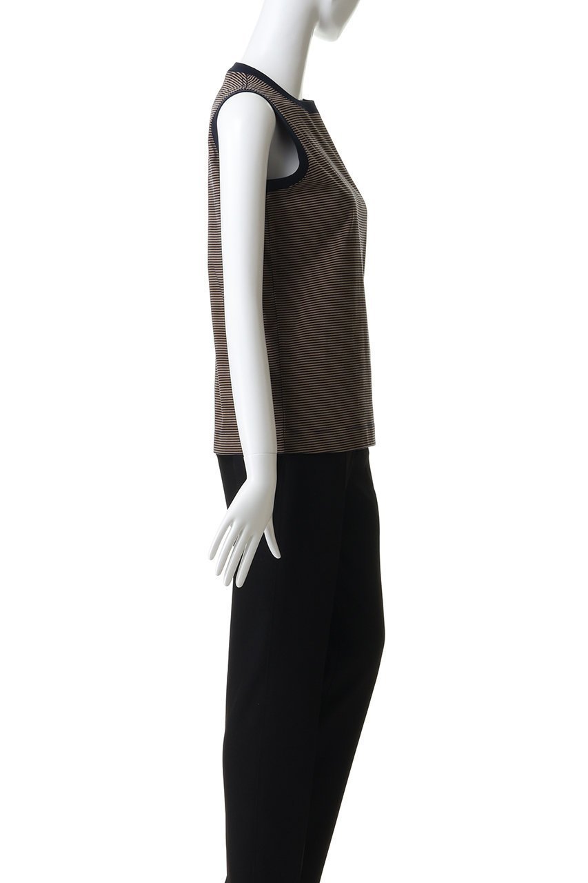 【スローン/SLOANE】の72/2コットン天竺 マイクロボーダーノースリーブ 人気、トレンドファッション・服の通販 founy(ファニー) 　ファッション　Fashion　レディースファッション　Fashion for Women　トップス・カットソー　Cut & Sew Tops　キャミソール&ノースリーブ　Camisoles & Sleeveless Tops　シャツ・ブラウス・オフィスカジュアル　Elegant Blouses & Button-Ups　ロングTシャツ・Tシャツ　Longline T-Shirts & Tees　カットソー・ベーシックTシャツ　Cut-and-Sewn Tops / Stretch Tees & Basics　なめらか　Smooth, Silky Texture　キャミソール　Camisole, Spaghetti Strap Top　タンク　Tank Top, Sleeveless Top　ノースリーブ　Sleeveless, No-Sleeve　バランス　Balance, Style Balance　ボーダー　Border, Stripe　夏　Summer　春　Spring　S/S・春夏　SS, Spring/Summer, Warm Season　other-3|ID: prp329100004881995 ipo3291000000036439710