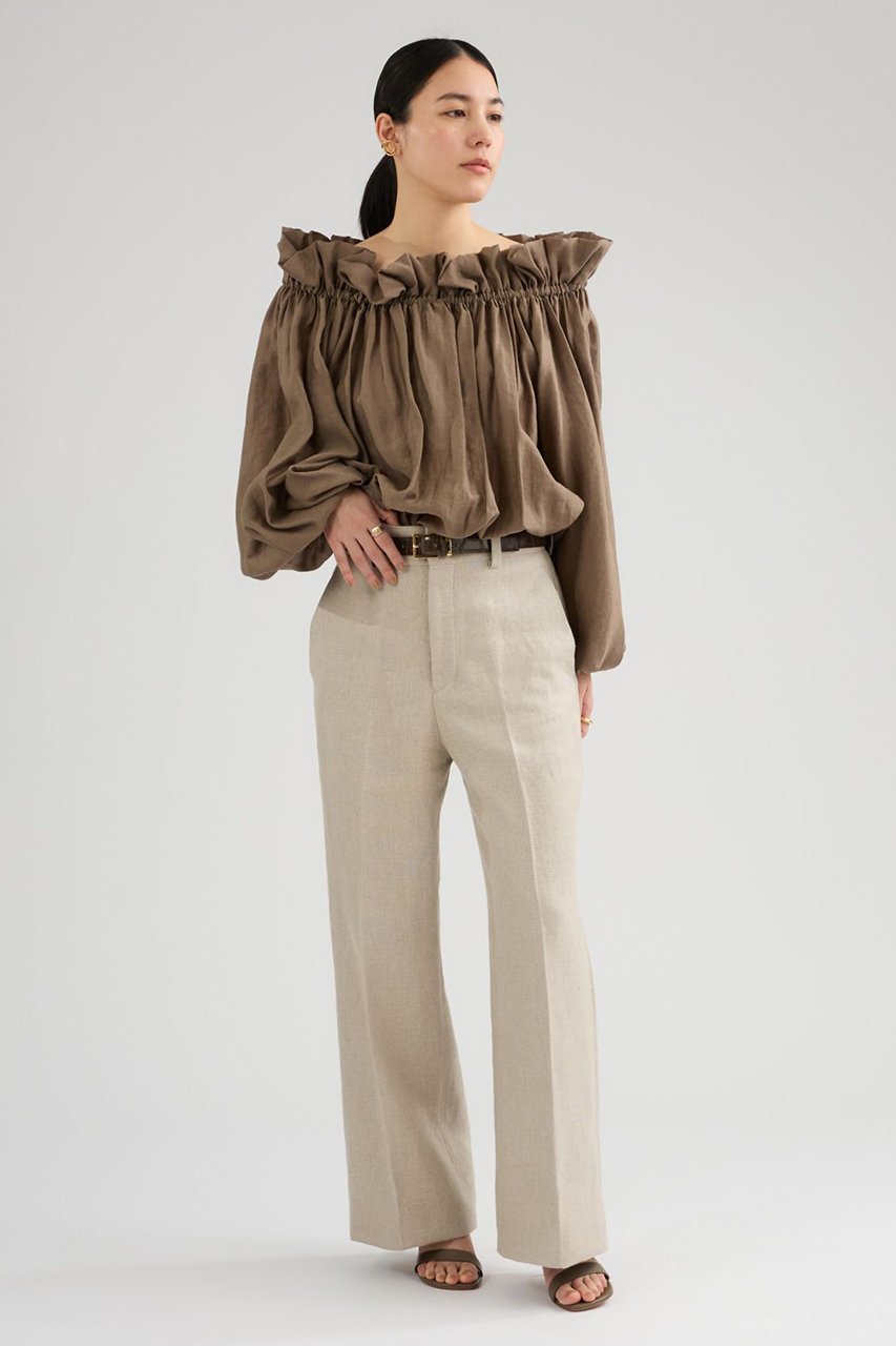 【カオス/Chaos】のCSモリア-ティトラウザー 人気、トレンドファッション・服の通販 founy(ファニー) 　ファッション　Fashion　レディースファッション　Fashion for Women　パンツ　Pants & Trousers　キャンバス　Canvas, Canvas Fabric　スラックス　Slacks, Dress Pants　パターン　Pattern, Design Print　モダン　Modern, Contemporary　リネン　Linen, Linen Fabric　ワイド　Wide, Wide Fit　新作・新入荷　New Arrivals / New In　other-5|ID: prp329100004882012 ipo3291000000036439861