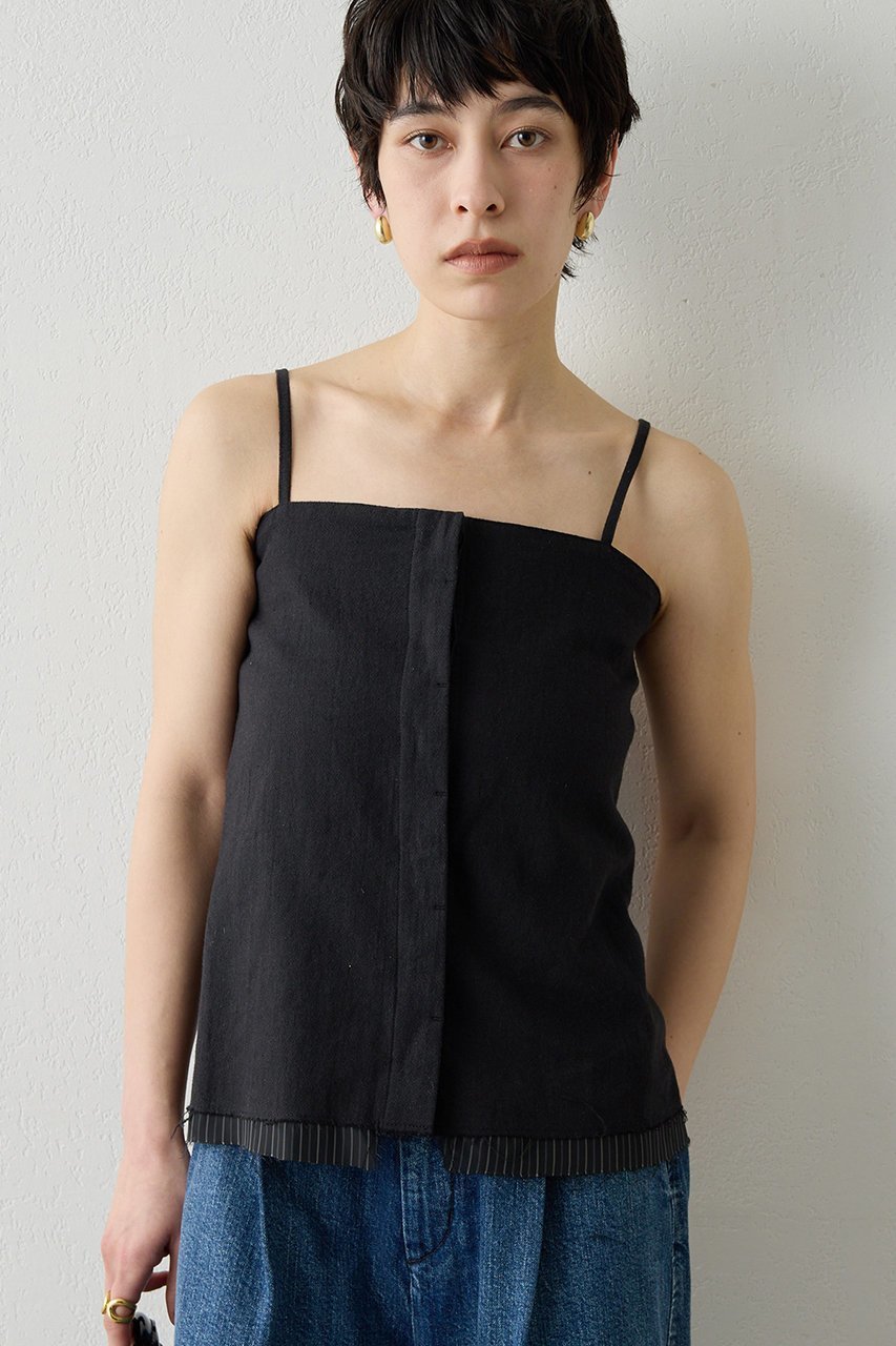 【ウィムガゼット/Whim Gazette】の【THE PAUSE】キャミブラウス 人気、トレンドファッション・服の通販 founy(ファニー) ファッション Fashion レディースファッション Fashion for Women トップス・カットソー Cut & Sew Tops キャミソール&ノースリーブ Camisoles & Sleeveless Tops シャツ・ブラウス・オフィスカジュアル Elegant Blouses & Button-Ups おすすめ Recommended / Our Picks インナー Innerwear カットソー Cut and Sewn Top キャミソール Camisole, Spaghetti Strap Top スタイリッシュ Stylish, Fashionable ストライプ Stripe, Striped Pattern ノースリーブ Sleeveless, No-Sleeve リネン Linen, Linen Fabric other-1|ID: prp329100004882016 ipo3291000000036439871