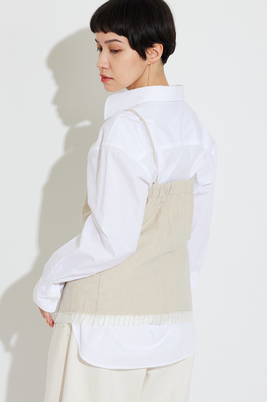 【ウィムガゼット/Whim Gazette】の【THE PAUSE】キャミブラウス 人気、トレンドファッション・服の通販 founy(ファニー) ファッション Fashion レディースファッション Fashion for Women トップス・カットソー Cut & Sew Tops キャミソール&ノースリーブ Camisoles & Sleeveless Tops シャツ・ブラウス・オフィスカジュアル Elegant Blouses & Button-Ups おすすめ Recommended / Our Picks インナー Innerwear カットソー Cut and Sewn Top キャミソール Camisole, Spaghetti Strap Top スタイリッシュ Stylish, Fashionable ストライプ Stripe, Striped Pattern ノースリーブ Sleeveless, No-Sleeve リネン Linen, Linen Fabric other-2|ID: prp329100004882016 ipo3291000000036439879