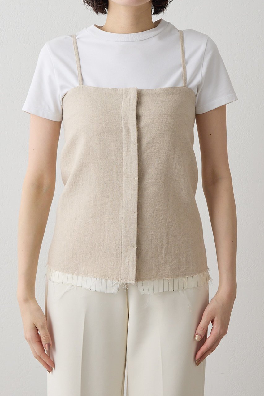 【ウィムガゼット/Whim Gazette】の【THE PAUSE】キャミブラウス 人気、トレンドファッション・服の通販 founy(ファニー) ファッション Fashion レディースファッション Fashion for Women トップス・カットソー Cut & Sew Tops キャミソール&ノースリーブ Camisoles & Sleeveless Tops シャツ・ブラウス・オフィスカジュアル Elegant Blouses & Button-Ups おすすめ Recommended / Our Picks インナー Innerwear カットソー Cut and Sewn Top キャミソール Camisole, Spaghetti Strap Top スタイリッシュ Stylish, Fashionable ストライプ Stripe, Striped Pattern ノースリーブ Sleeveless, No-Sleeve リネン Linen, Linen Fabric other-5|ID: prp329100004882016 ipo3291000000036439884