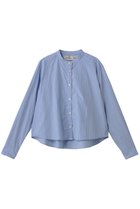 【ミディウミ/MidiUmi】のpatterned short shirt シャツ 人気、トレンドファッション・服の通販 founy(ファニー) ファッション Fashion レディースファッション Fashion for Women トップス・カットソー Cut & Sew Tops シャツ・ブラウス・オフィスカジュアル Elegant Blouses & Button-Ups ロングTシャツ・Tシャツ Longline T-Shirts & Tees クロップド Cropped, Short Length シンプル Simple, Minimal ストライプ Stripe, Striped Pattern スリーブ Sleeve, Long Sleeve / Short Sleeve トレンド Trend, Trending Now フェミニン Feminine, Girly ベーシック Basic, Essential ロング Long, Long-Length thumbnail blue|ID: prp329100004882162 ipo3291000000036441163