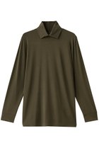 【ミズイロ インド/mizuiro ind】のシャツカラーハイネックプルオーバー 人気、トレンドファッション・服の通販 founy(ファニー) ファッション Fashion レディースファッション Fashion for Women トップス・カットソー Cut & Sew Tops シャツ・ブラウス・オフィスカジュアル Elegant Blouses & Button-Ups カジュアルプルオーバー・ニットトップス Pullovers & Knit Tops / Casual Pullovers インナー Innerwear ショート Short, Short Length シンプル Simple, Minimal スリット Slit, Slit Detail スリーブ Sleeve, Long Sleeve / Short Sleeve タートルネック Turtleneck, High Neck フロント Front, Front Design thumbnail khaki|ID: prp329100004882215 ipo3291000000036441579