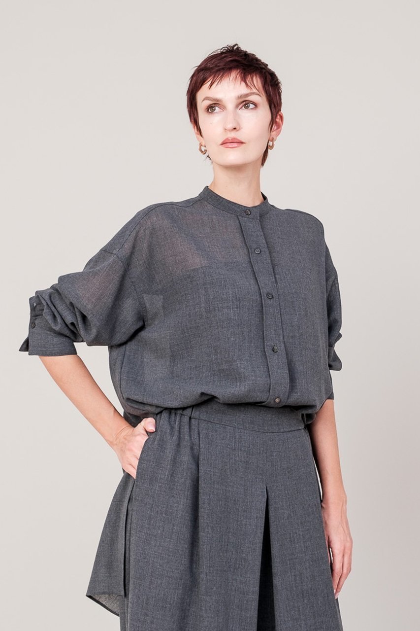 【ドメル/DOMELLE】のウール ボイル シャツ 人気、トレンドファッション・服の通販 founy(ファニー) ファッション Fashion レディースファッション Fashion for Women トップス・カットソー Cut & Sew Tops シャツ・ブラウス・オフィスカジュアル Elegant Blouses & Button-Ups おすすめ Recommended / Our Picks スリーブ Sleeve, Long Sleeve / Short Sleeve セットアップ Set-Up, Coordinated Outfit パッチ Patch, Appliqué ビッグ Big, Oversized ポケット Pocket, Pocket Detail ロング Long, Long-Length ワイド Wide, Wide Fit 秋 Autumn other-7|ID: prp329100004882227 ipo3291000000036441693