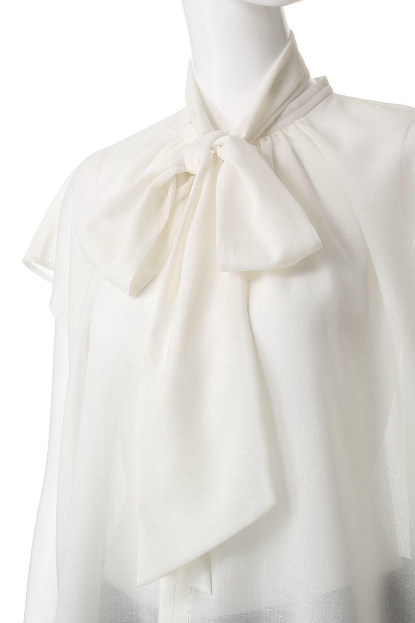 【デザイン ワークス/DESIGN WORKS】のT/Wボイルボウタイブラウス 人気、トレンドファッション・服の通販 founy(ファニー) 　ファッション　Fashion　レディースファッション　Fashion for Women　トップス・カットソー　Cut & Sew Tops　シャツ・ブラウス・オフィスカジュアル　Elegant Blouses & Button-Ups　シンプル　Simple, Minimal　ジャケット　Jacket, Outerwear　スリーブ　Sleeve, Long Sleeve / Short Sleeve　ボウタイ　Bow Tie, Neck Bow　ロング　Long, Long-Length　other-5|ID: prp329100004882233 ipo3291000000036441753