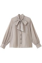 【アナイ/ANAYI】のドットオーガンジーリボンブラウス 人気、トレンドファッション・服の通販 founy(ファニー) ファッション Fashion レディースファッション Fashion for Women トップス・カットソー Cut & Sew Tops シャツ・ブラウス・オフィスカジュアル Elegant Blouses & Button-Ups オーガンジー Organza Fabric カフス Cuff Design シルク Silk, 100% Silk スリーブ Sleeve, Long Sleeve / Short Sleeve ドット Polka Dot, Dot Pattern フェミニン Feminine, Girly ロング Long, Long-Length thumbnail ベージュ|ID: prp329100004882246 ipo3291000000036441853