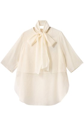 【ドメル/DOMELLE】 オーガンジー ブラウス人気、トレンドファッション・服の通販 founy(ファニー) ファッション Fashion レディースファッション Fashion for Women トップス・カットソー Cut & Sew Tops シャツ・ブラウス・オフィスカジュアル Elegant Blouses & Button-Ups オーガンジー Organza Fabric ショート Short, Short Length スリーブ Sleeve, Long Sleeve / Short Sleeve バランス Balance, Style Balance リボン Ribbon, Bow |ID:prp329100004882283