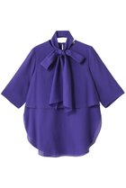 【ドメル/DOMELLE】のオーガンジー ブラウス 人気、トレンドファッション・服の通販 founy(ファニー) ファッション Fashion レディースファッション Fashion for Women トップス・カットソー Cut & Sew Tops シャツ・ブラウス・オフィスカジュアル Elegant Blouses & Button-Ups オーガンジー Organza Fabric ショート Short, Short Length スリーブ Sleeve, Long Sleeve / Short Sleeve バランス Balance, Style Balance リボン Ribbon, Bow thumbnail バイオレット|ID: prp329100004882283 ipo3291000000036442172