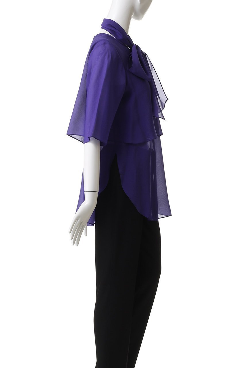 【ドメル/DOMELLE】のオーガンジー ブラウス 人気、トレンドファッション・服の通販 founy(ファニー) ファッション Fashion レディースファッション Fashion for Women トップス・カットソー Cut & Sew Tops シャツ・ブラウス・オフィスカジュアル Elegant Blouses & Button-Ups オーガンジー Organza Fabric ショート Short, Short Length スリーブ Sleeve, Long Sleeve / Short Sleeve バランス Balance, Style Balance リボン Ribbon, Bow other-3|ID: prp329100004882283 ipo3291000000036442176