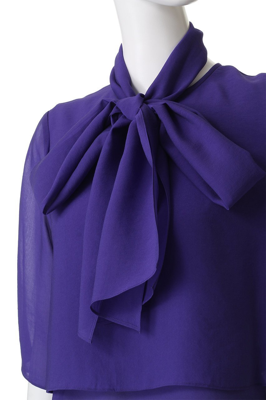 【ドメル/DOMELLE】のオーガンジー ブラウス 人気、トレンドファッション・服の通販 founy(ファニー) ファッション Fashion レディースファッション Fashion for Women トップス・カットソー Cut & Sew Tops シャツ・ブラウス・オフィスカジュアル Elegant Blouses & Button-Ups オーガンジー Organza Fabric ショート Short, Short Length スリーブ Sleeve, Long Sleeve / Short Sleeve バランス Balance, Style Balance リボン Ribbon, Bow other-5|ID: prp329100004882283 ipo3291000000036442180