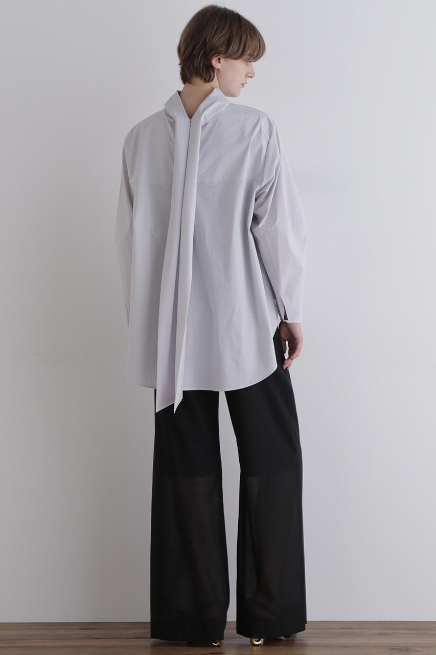 【ル フィル/LE PHIL】のSOLOTEXブロードボウタイブラウス 人気、トレンドファッション・服の通販 founy(ファニー) 　ファッション　Fashion　レディースファッション　Fashion for Women　トップス・カットソー　Cut & Sew Tops　シャツ・ブラウス・オフィスカジュアル　Elegant Blouses & Button-Ups　エレガント 上品　Elegant　シンプル　Simple, Minimal　スラックス　Slacks, Dress Pants　スリーブ　Sleeve, Long Sleeve / Short Sleeve　デニム　Denim, Jeans Material　ビッグ　Big, Oversized　フェミニン　Feminine, Girly　フォルム　Silhouette, Form　ロング　Long, Long-Length　人気　Popular, Best Seller　定番　Standard, Basic Item　other-4|ID: prp329100004882286 ipo3291000000036442220